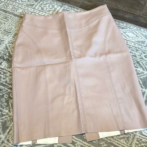 Pink pleather Express pencil skirt size 14
